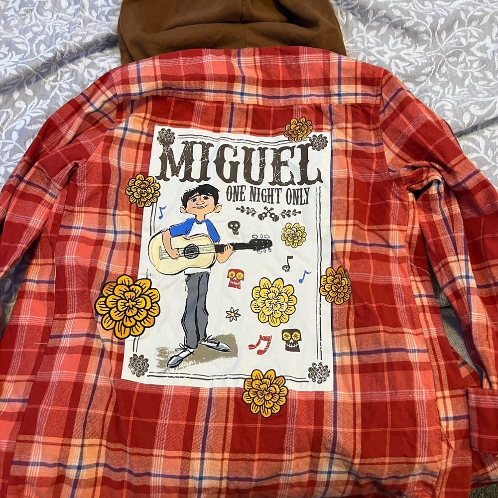 Disney Pixar Coco Miguel Poster Hooded Flannel - BoxLunch Exclusive